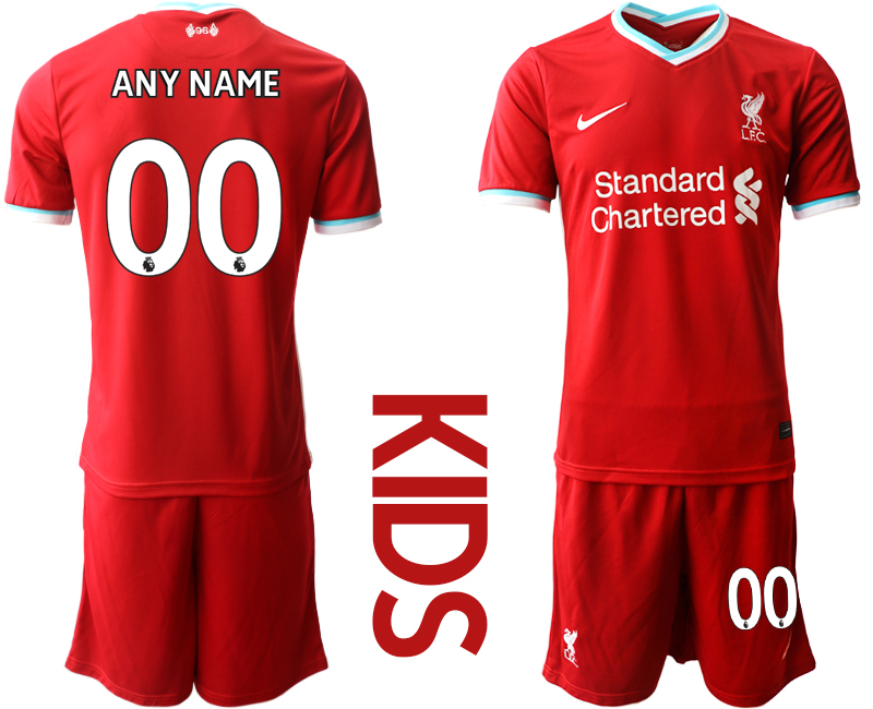 Youth 2020-2021 club Liverpool home customized red Soccer Jerseys->liverpool jersey->Soccer Club Jersey